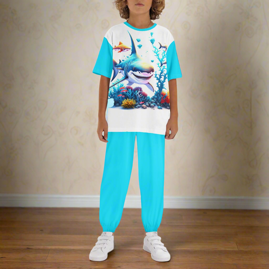 Adorable Graphics Childrens Sleepwear Short Sleeve Shirt and Long Pants Set