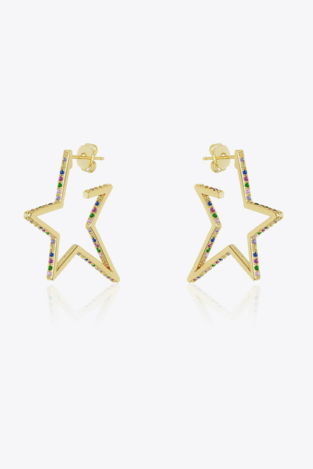 Zircon Star 925 Sterling Silver Earrings - NocturnalExpressions