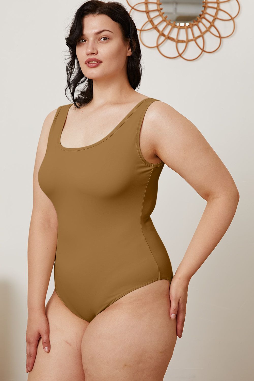 Basic Bae Full Size Square Neck Sleeveless Bodysuit - NocturnalExpressions