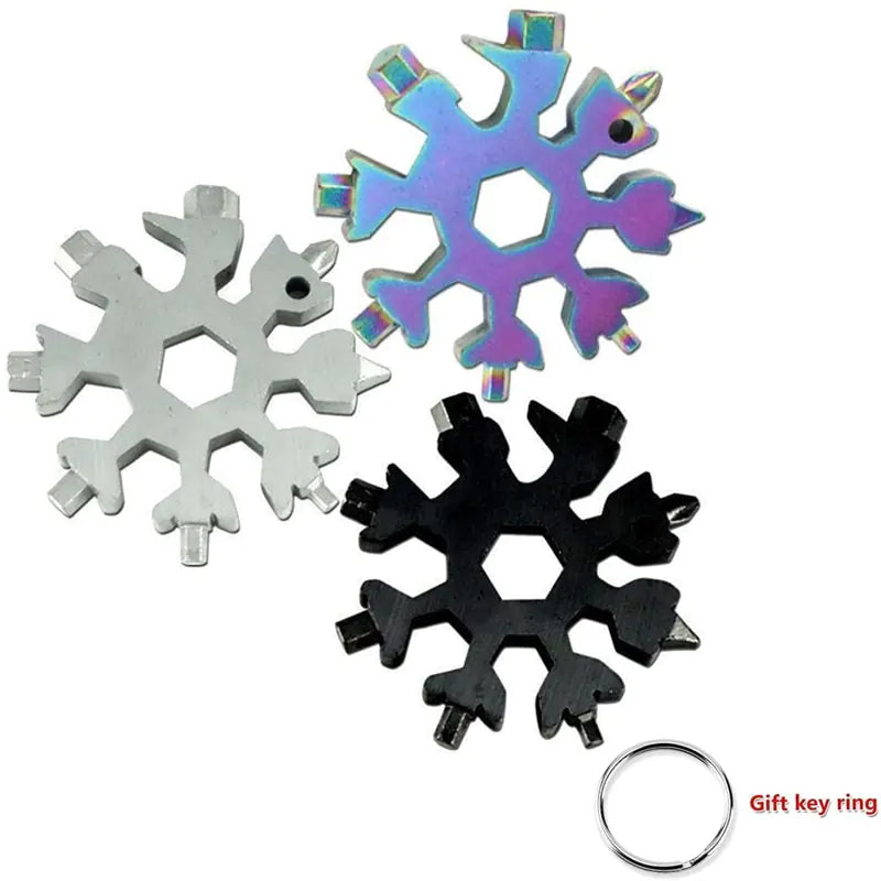 18-in-1 Stainless Steel Snowflakes Multi-tool - NocturnalExpressions