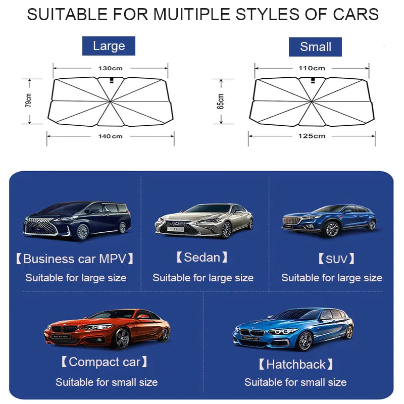 Car Sunshade Umbrella - NocturnalExpressions