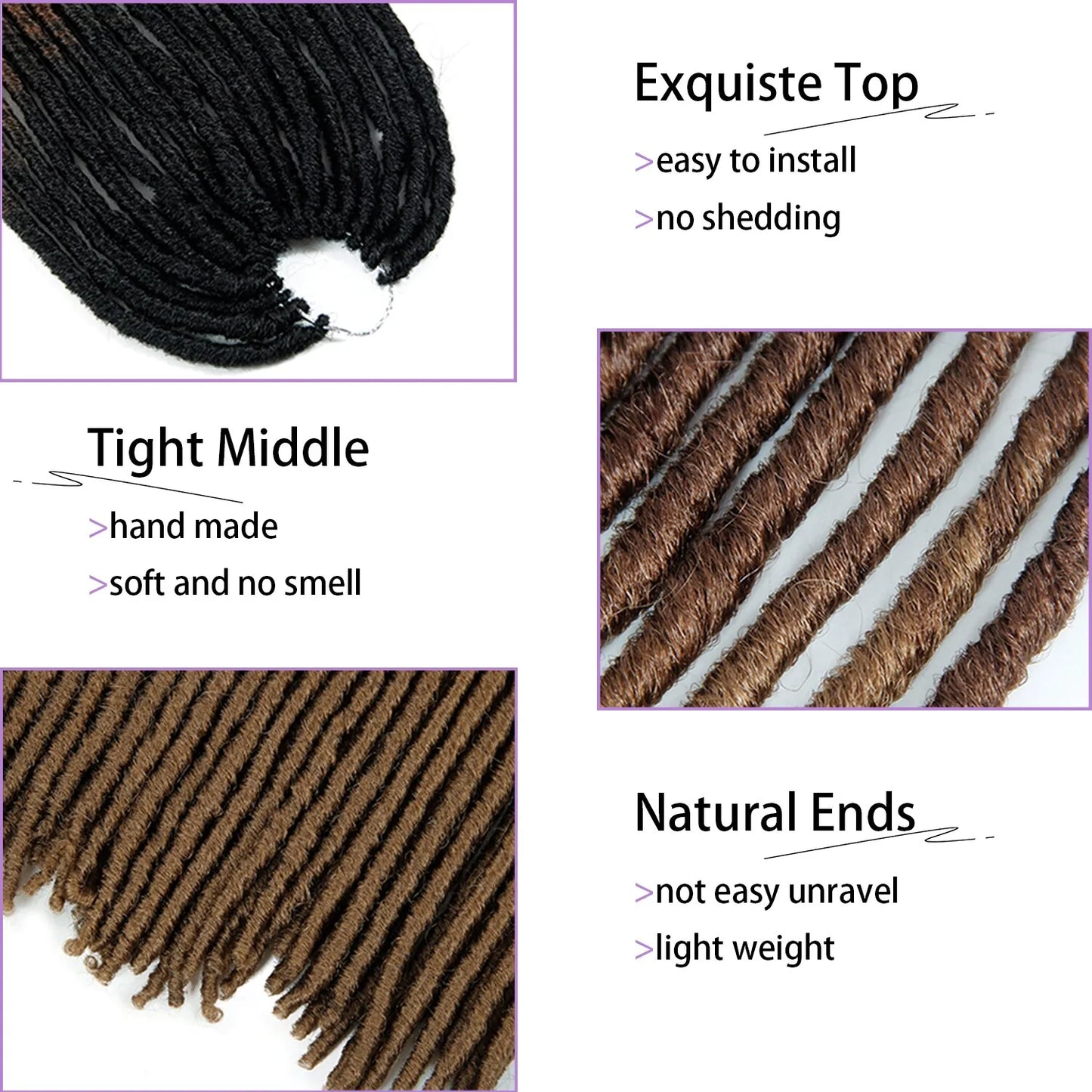 Synthetic Dreadlocks Hair Extensions - NocturnalExpressions