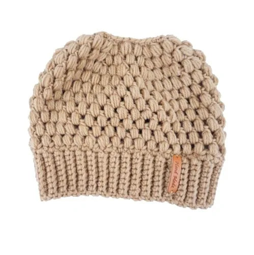 Women's Knitted Winter Ponytail Hats