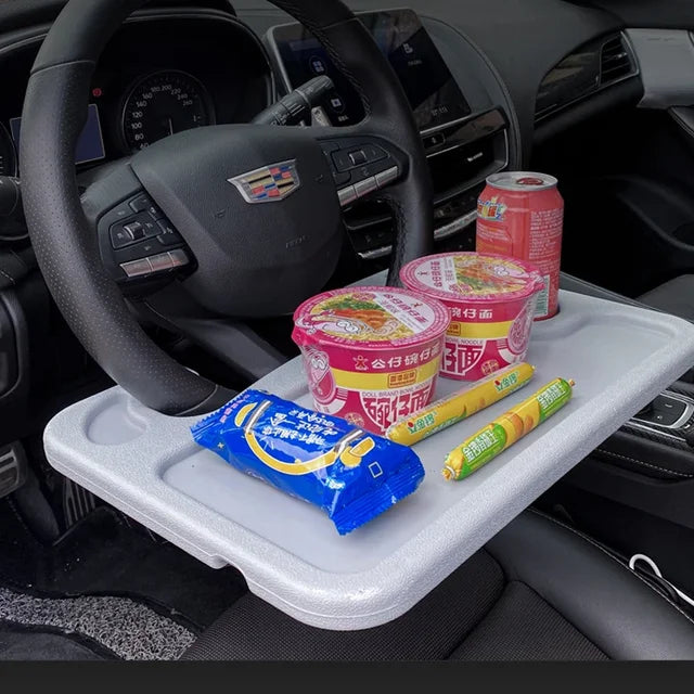 Car Portable Dining Table Car Steering Wheel Tray - NocturnalExpressions