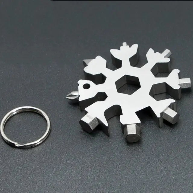 18-in-1 Stainless Steel Snowflakes Multi-tool - NocturnalExpressions