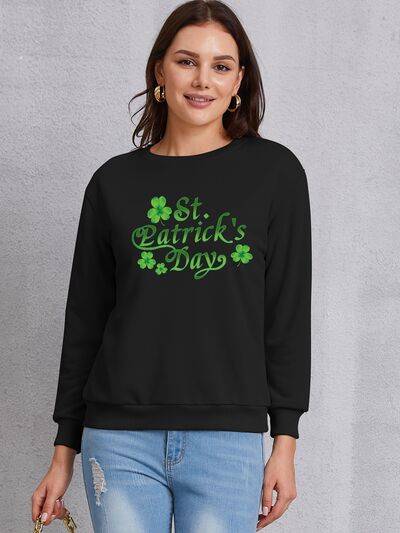 ST. PATRICK'S DAY Round Neck Dropped Shoulder Sweatshirt - NocturnalExpressions