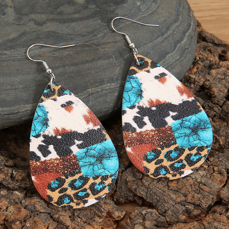 Teardrop Alloy Earrings - NocturnalExpressions