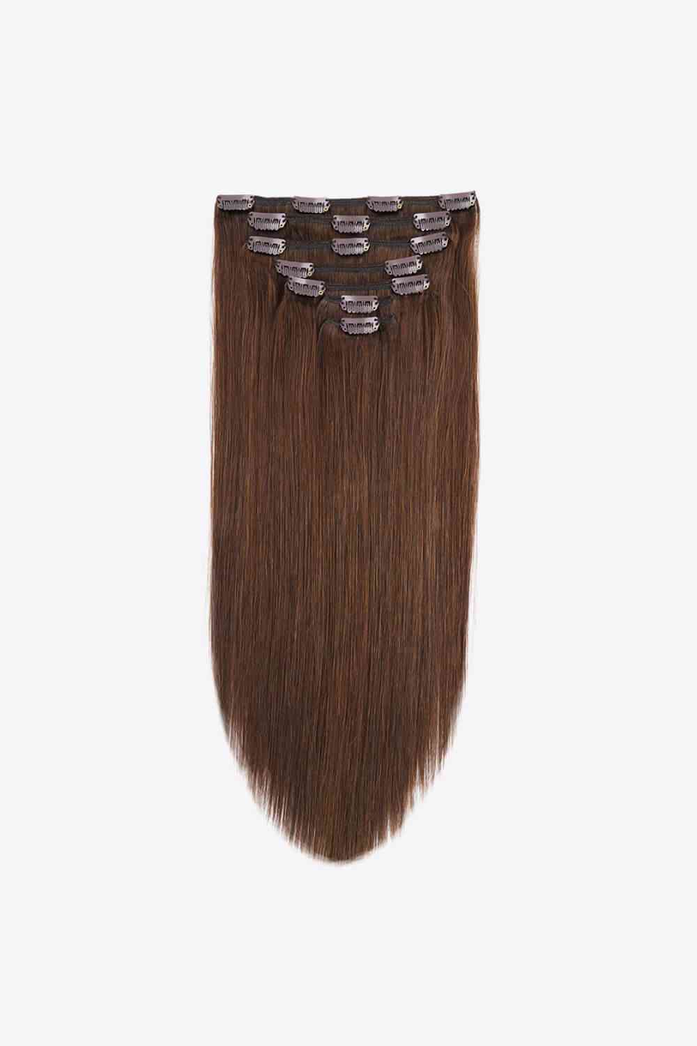 18" 120g Clip-In Hair Extensions Indian Human Hair - NocturnalExpressions