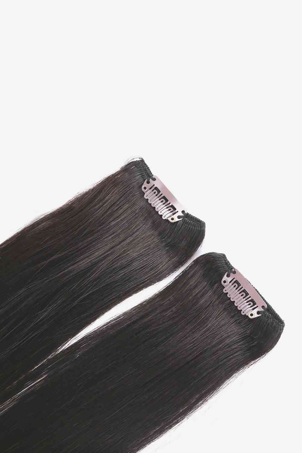 20" 120g Clip-in Hair Extensions Indian Human Hair - NocturnalExpressions