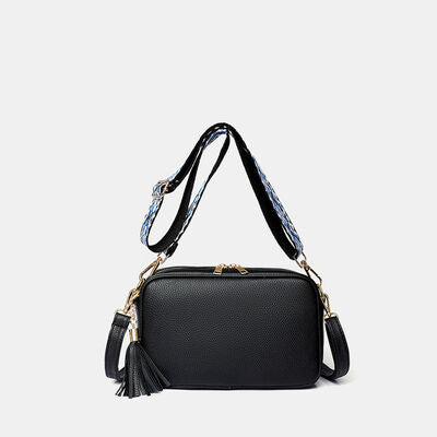 Tassel PU Leather Crossbody Bag - NocturnalExpressions