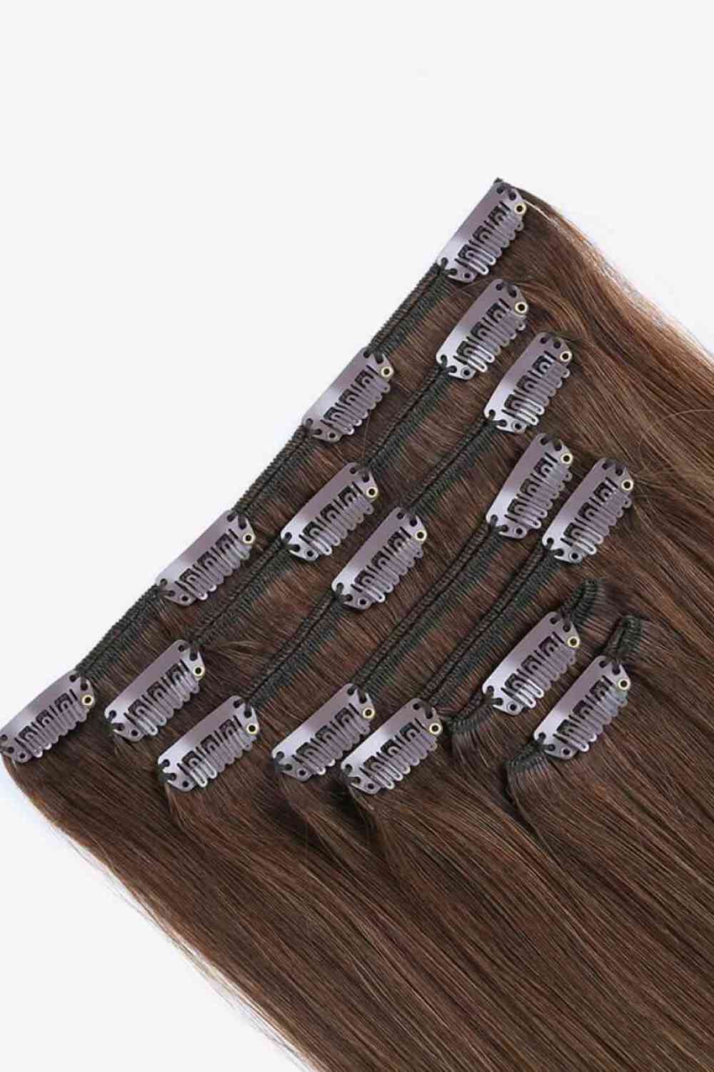 20" 120g Clip-in Hair Extensions Indian Human Hair - NocturnalExpressions