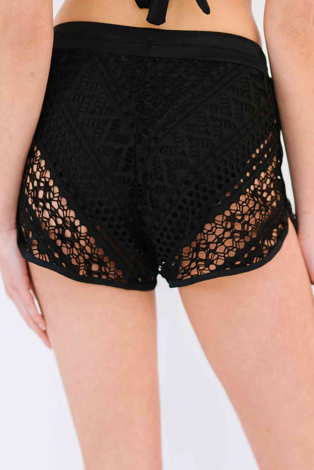 Tied Lace Swim Bottoms - NocturnalExpressions