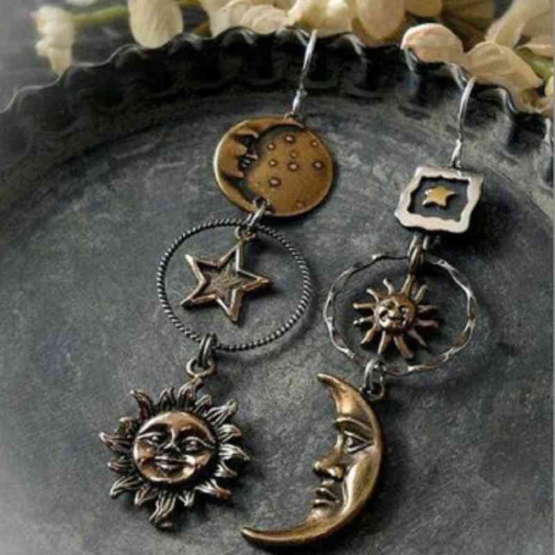 Star, Sun, and Moon Earrings - NocturnalExpressions