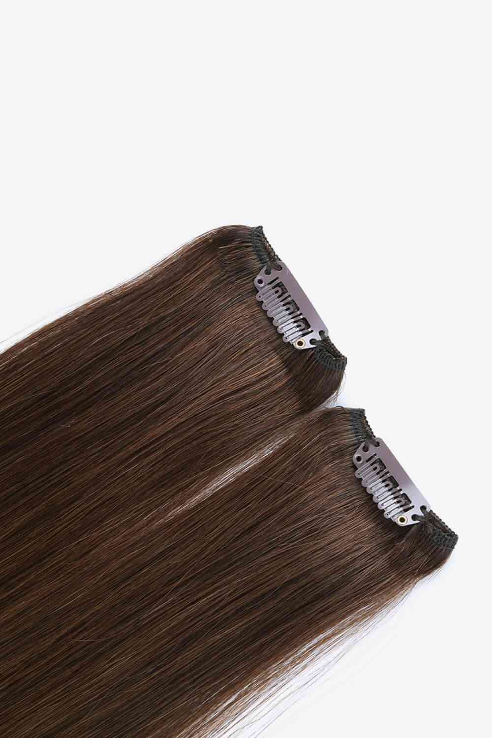 18" 120g Clip-In Hair Extensions Indian Human Hair - NocturnalExpressions