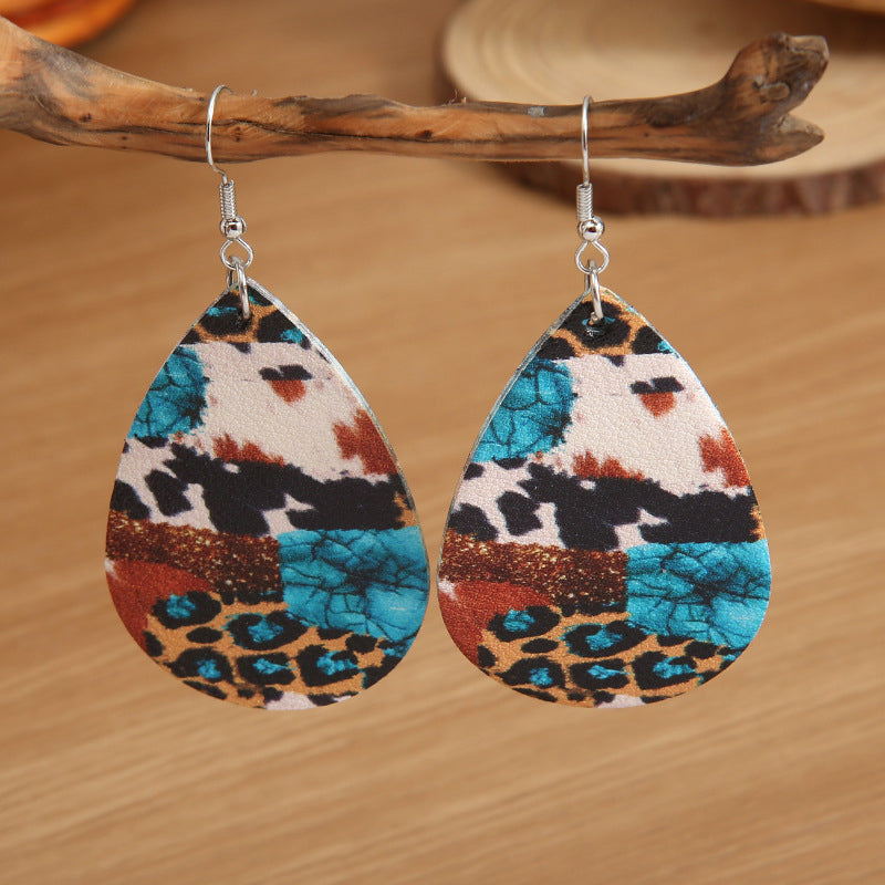 Teardrop Alloy Earrings - NocturnalExpressions