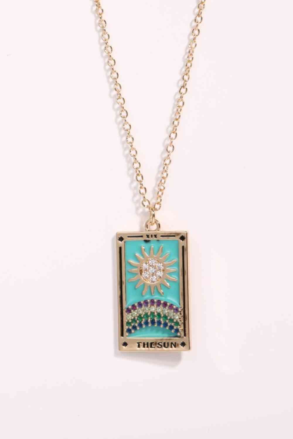 Tarot Card Pendant Stainless Steel Necklace - NocturnalExpressions