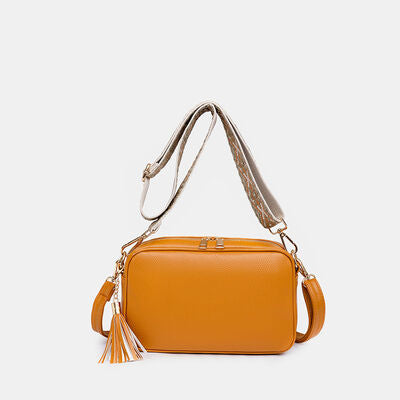 Tassel PU Leather Crossbody Bag - NocturnalExpressions