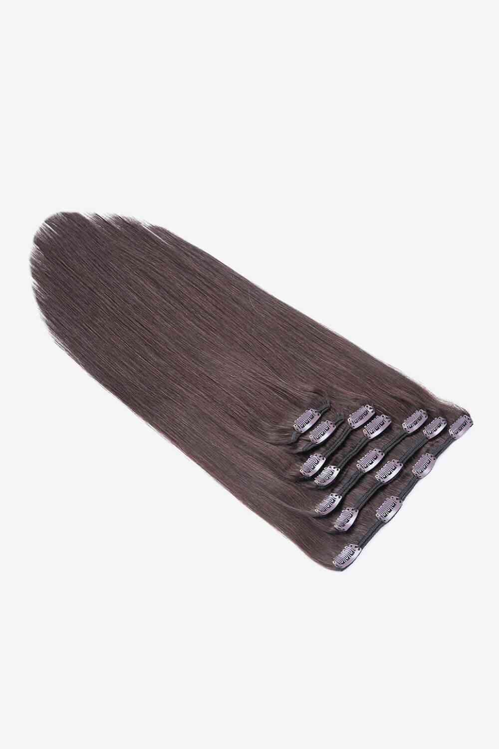 18" 120g Clip-In Hair Extensions Indian Human Hair - NocturnalExpressions