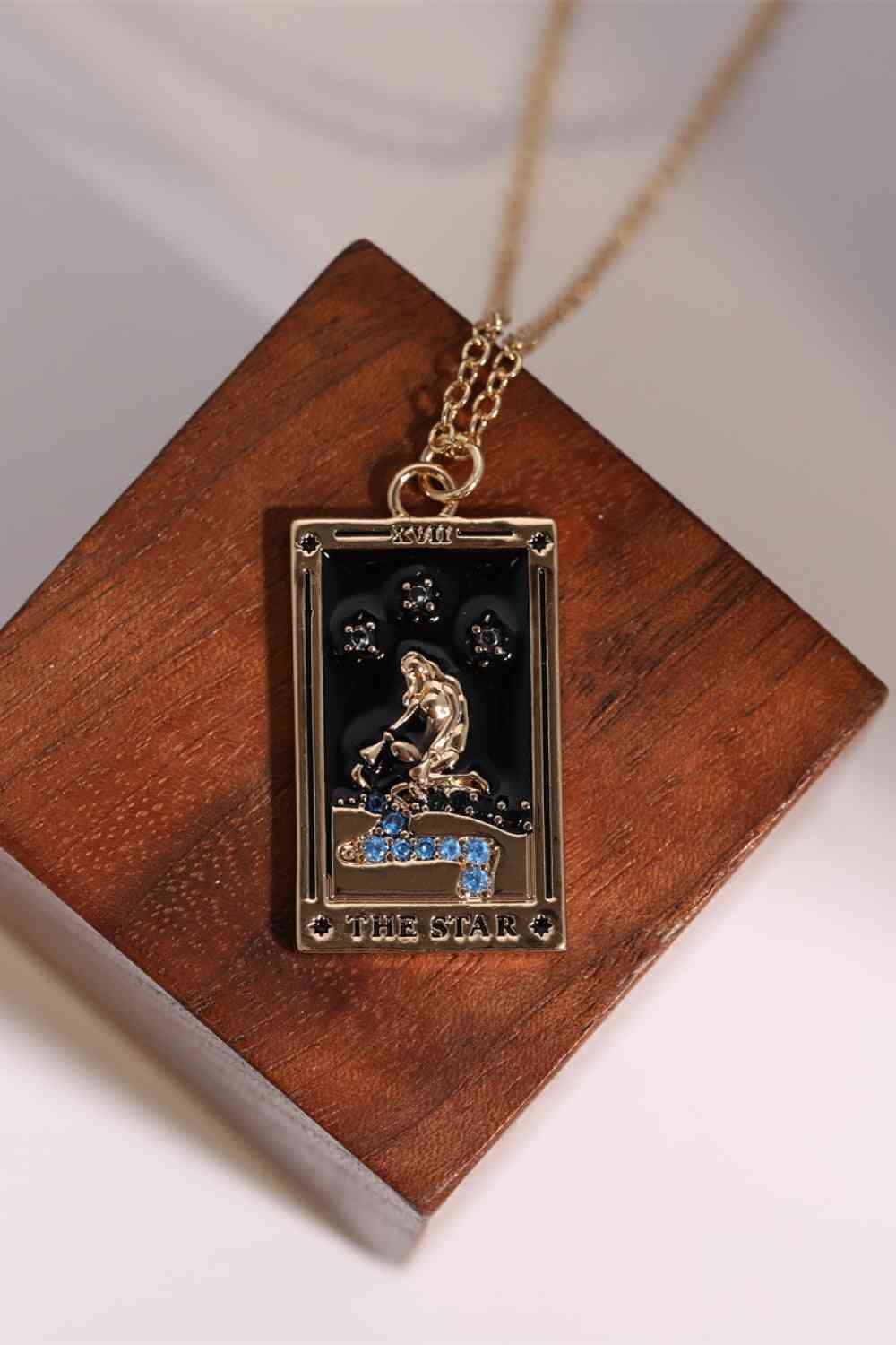 Tarot Card Pendant Stainless Steel Necklace - NocturnalExpressions