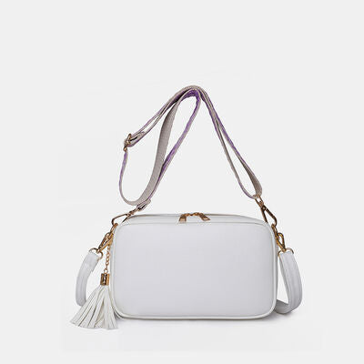 Tassel PU Leather Crossbody Bag - NocturnalExpressions