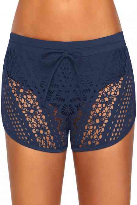 Tied Lace Swim Bottoms - NocturnalExpressions