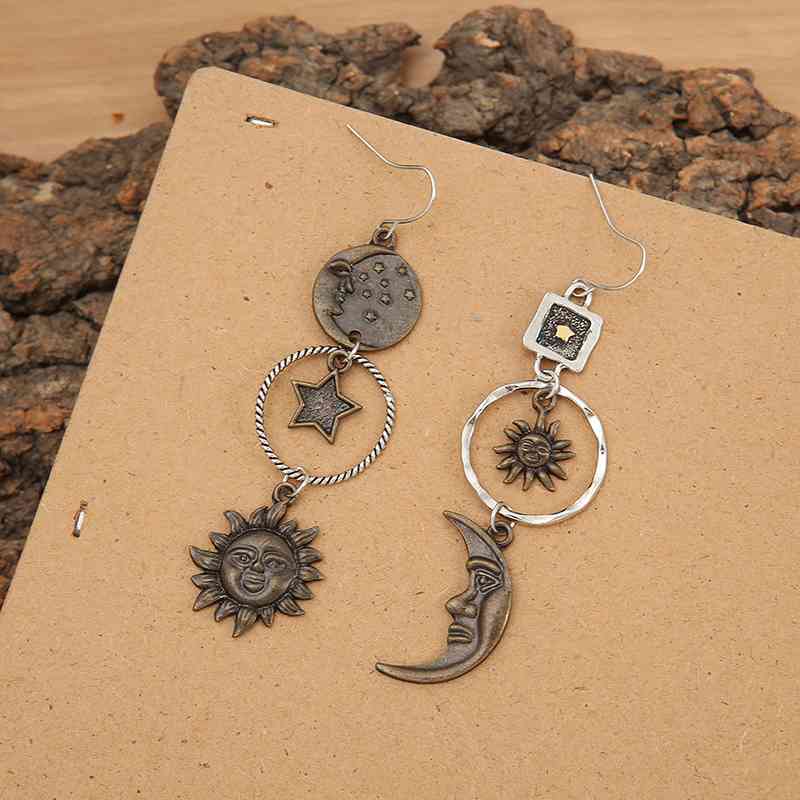 Star, Sun, and Moon Earrings - NocturnalExpressions