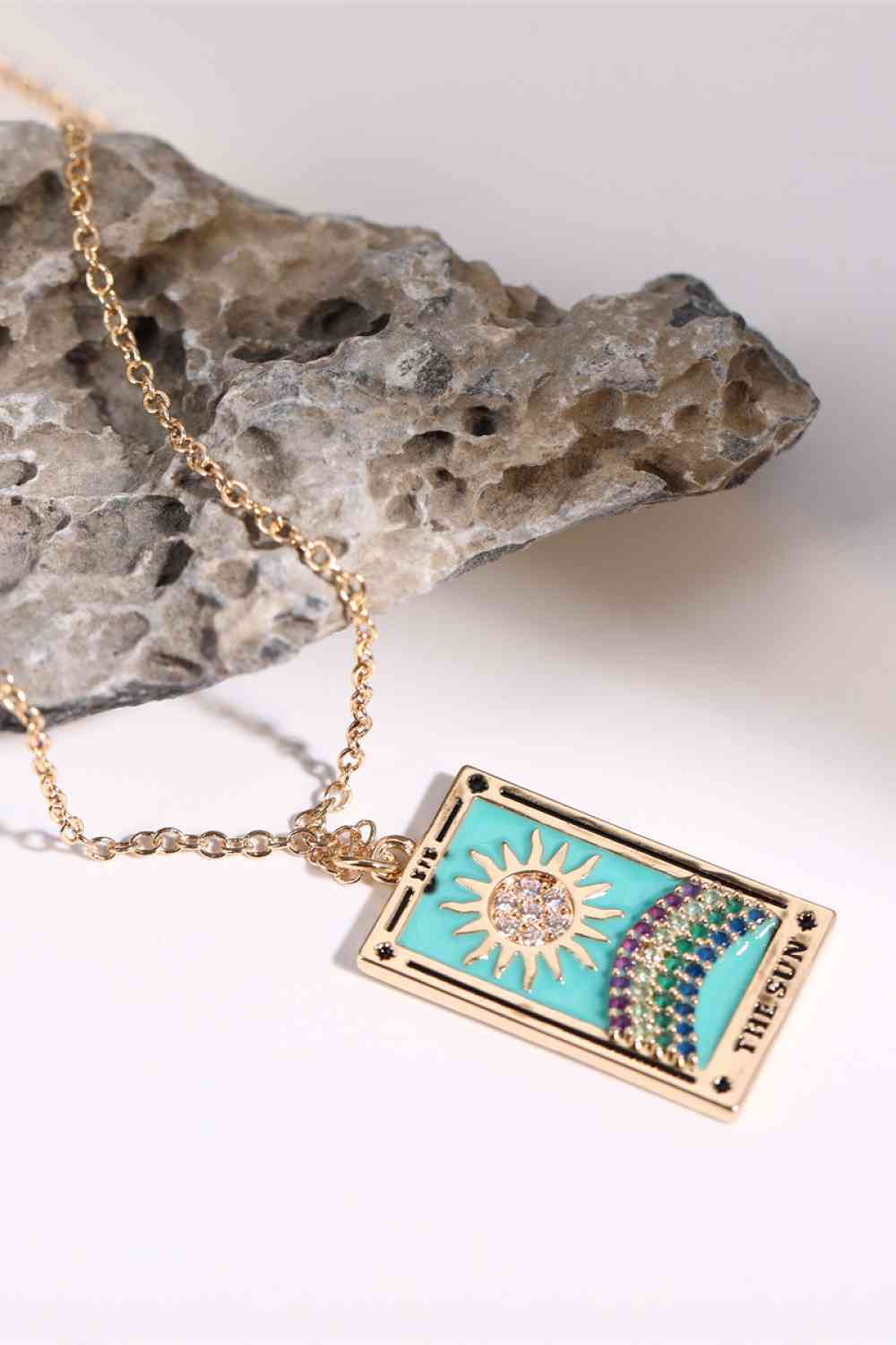 Tarot Card Pendant Stainless Steel Necklace - NocturnalExpressions