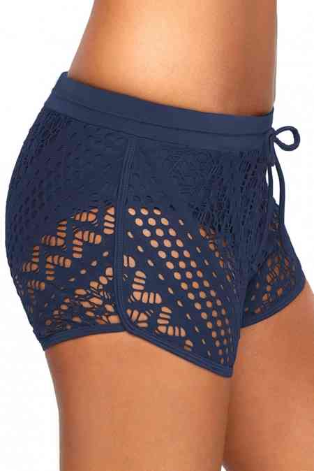 Tied Lace Swim Bottoms - NocturnalExpressions