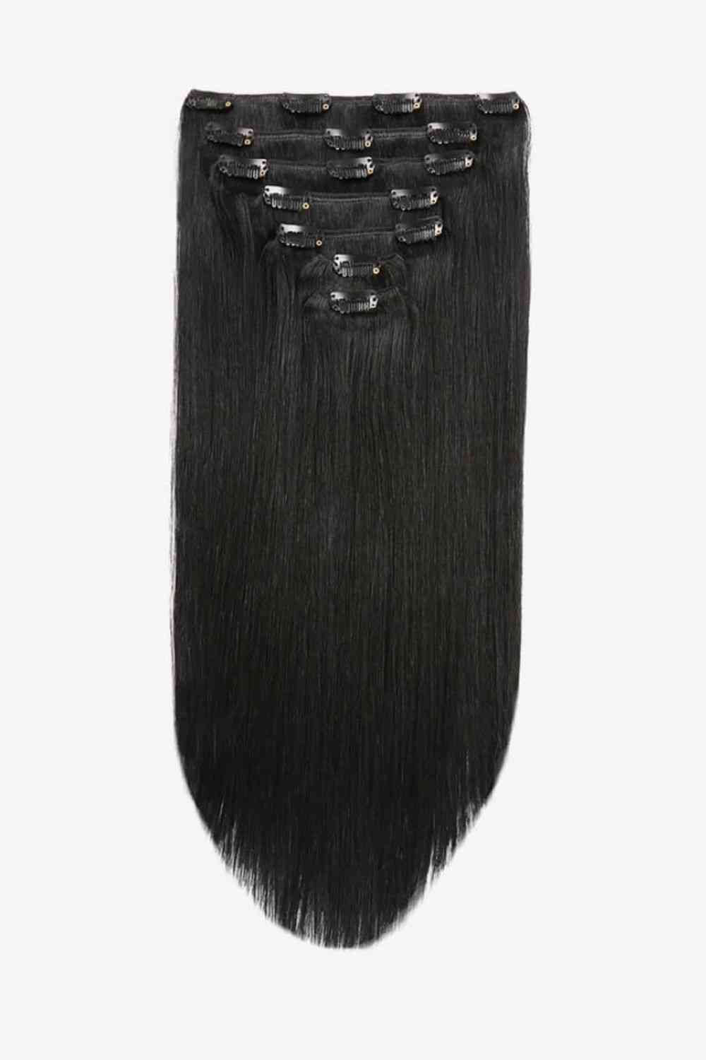 18" 120g Clip-In Hair Extensions Indian Human Hair - NocturnalExpressions