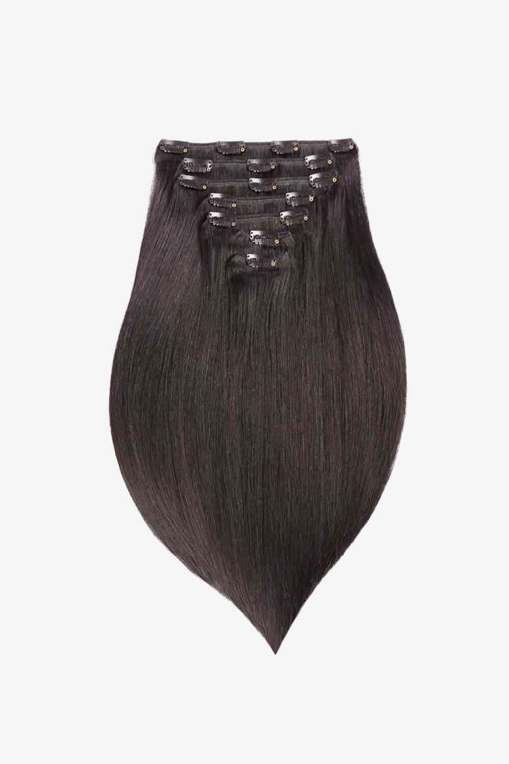 20" 120g Clip-in Hair Extensions Indian Human Hair - NocturnalExpressions