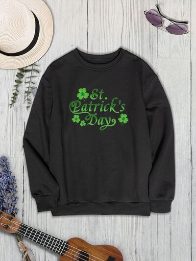 ST. PATRICK'S DAY Round Neck Dropped Shoulder Sweatshirt - NocturnalExpressions