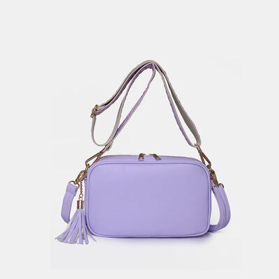 Tassel PU Leather Crossbody Bag - NocturnalExpressions