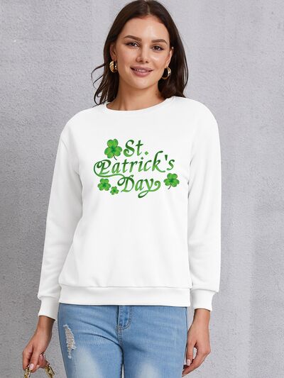 ST. PATRICK'S DAY Round Neck Dropped Shoulder Sweatshirt - NocturnalExpressions